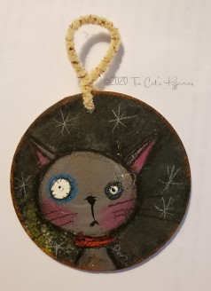 Gray Kitty ornament